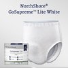 Northshore GoSupreme LITE Pull-On Underwear, White, Large, 36"-48", 14PK 1371